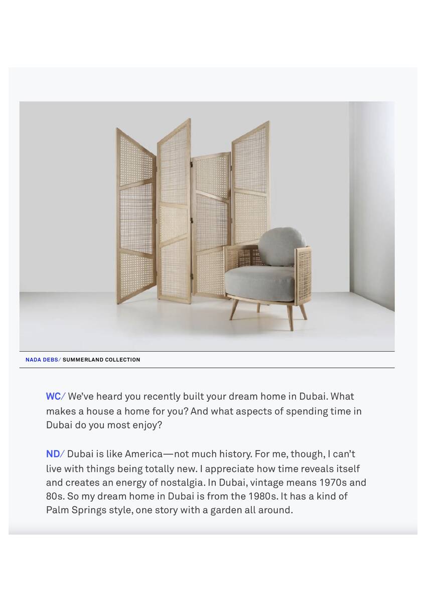 2023 09 Design Miami Forum magazine Nada Debs 17