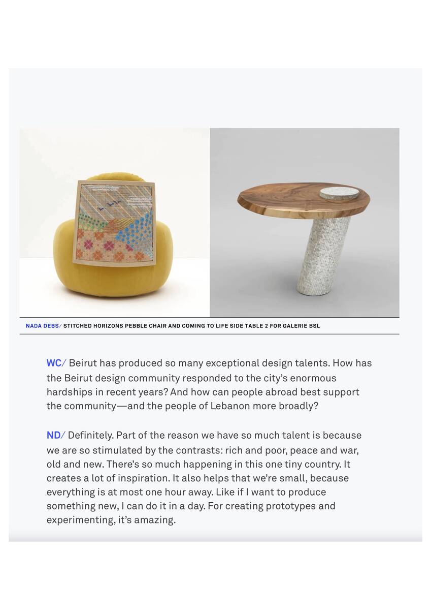 2023 09 Design Miami Forum magazine Nada Debs 17